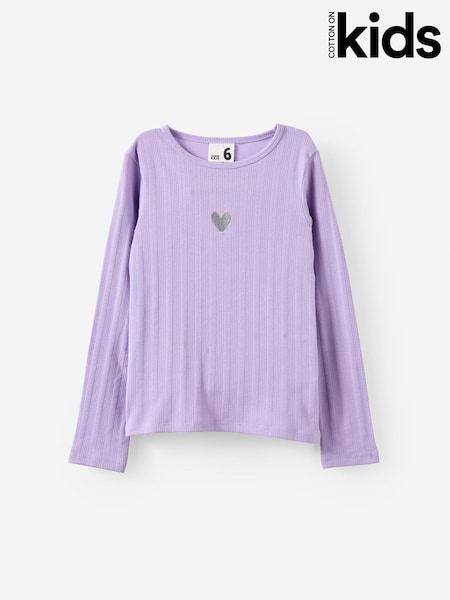 Cotton On Purple Jade Crew Top (V42896) | £12