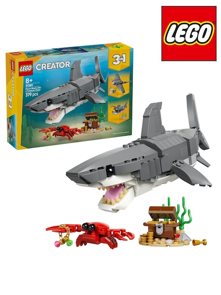 LEGO Creator 3-In-1 Fierce Shark with a Treasure Chest 31381 (V42931) | £30