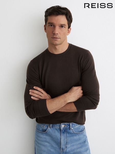 Reiss Dark Brown Wessex Jumpers (V43074) | £88