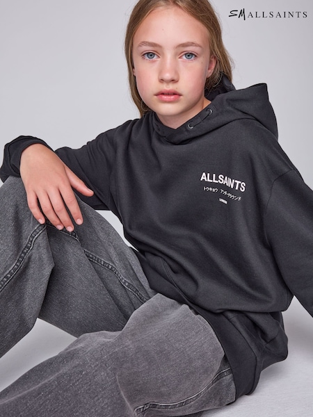 Black - Smallsaints Underground Oversized Pullover Hoodie