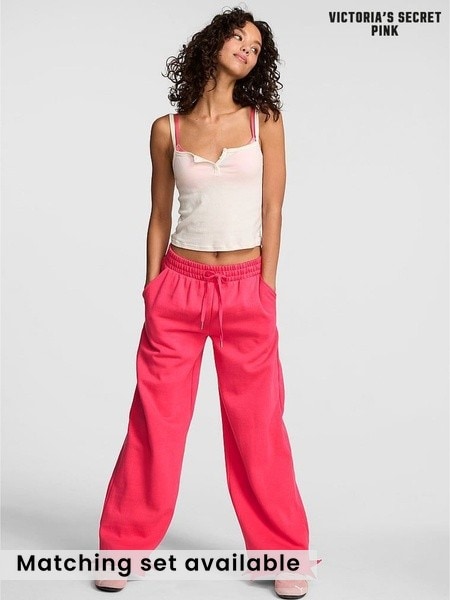 Candy Pink - Victoria's Secret Pink Fleece Joggers