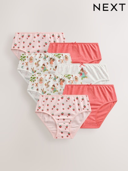 Red Strawberry Fairy - Briefs 7 Pack (1.5-14yrs)