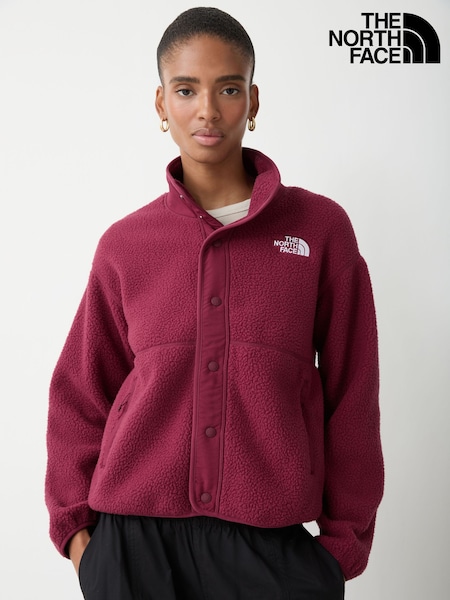 Red - The North Face Cragmont Popper Front Fleece Jacket
