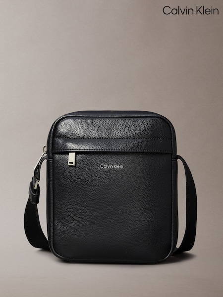 Calvin Klein Black Raised Reporter Bag (V44626) | £75