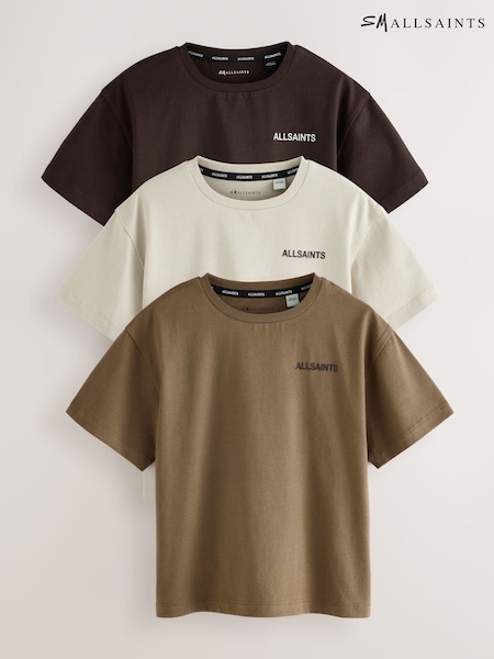 Multi - Smallsaints Logo Crew Relaxed T-shirts 3 Pack