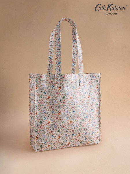 Ecru - Cath Kidston Wallace And Gromit Bow Large Book Bag