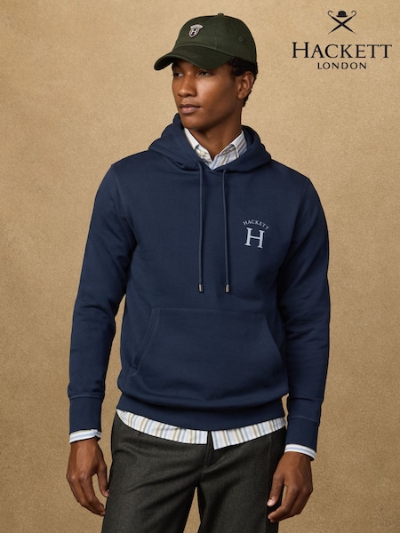 Hackett Blue Heritage Essentials Hoodies (V45127) | £140