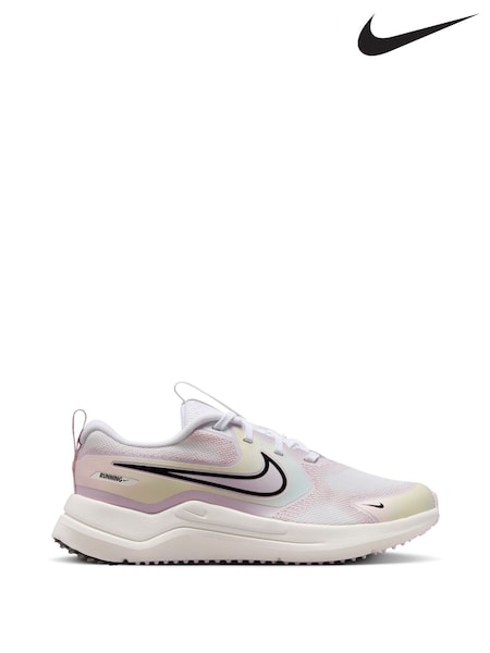 White/Bleached Lilac - Nike Youth Cosmic Running Trainers