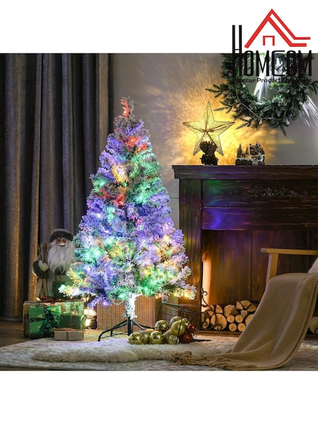 Homcom Green 4.5ft Prelit Artificial Christmas Tree With 350 Led Lights (V45441) | £65