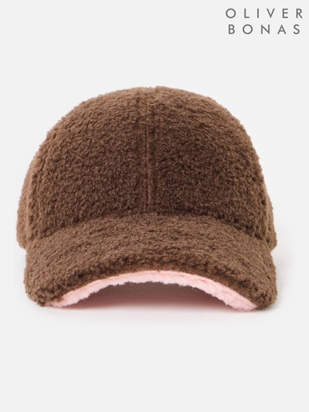 Oliver Bonas Brown Borg Cap Hat (V45572) | £30