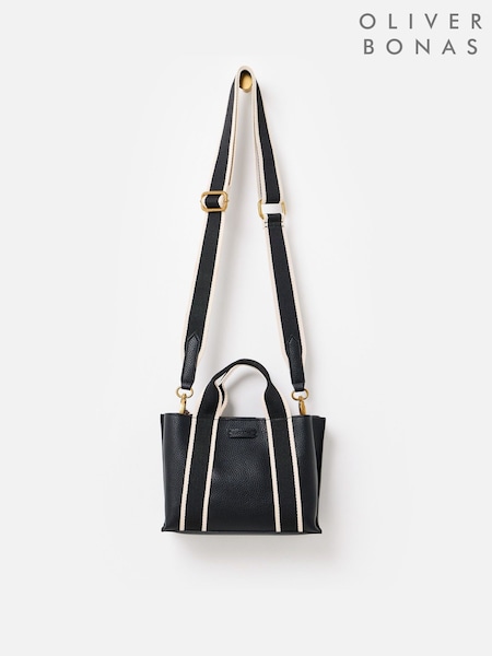 Oliver Bonas Black Mini Tote Cross-Body Bag (V45582) | £48