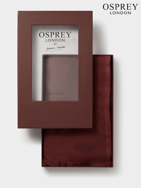 Osprey London Red The Boxed Cotton Wrap Scarf (V45684) | £35