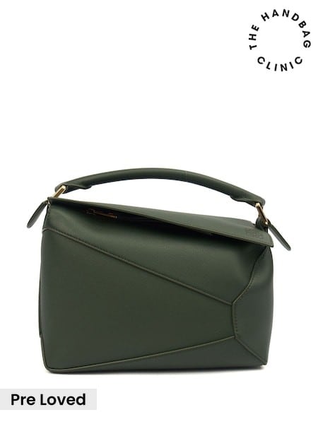 Loewe Green Puzzle - Small Tote Bag (V45966) | £1,895