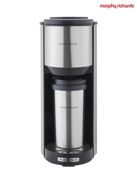 Morphy Richards Silver Tazza Pour & Go Single Cup Coffee Machine (V46069) | £100