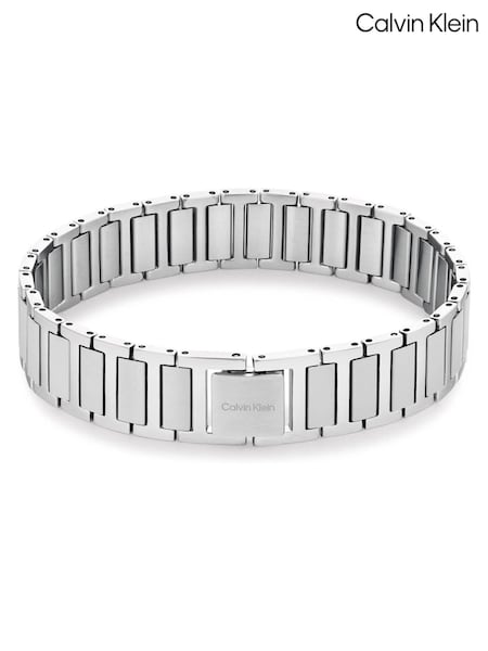 Calvin Klein Silver Tone Men's Stainless Steel Link Bracelet (V46208) | £99