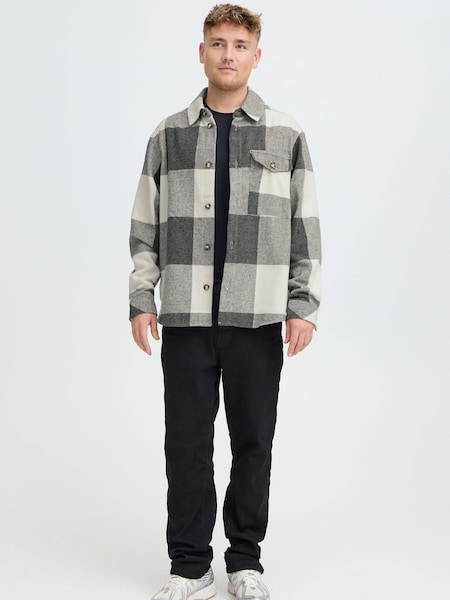 !Solid Blue Versatile Relaxed Fit Shirt With Buttons (V46305) | £75