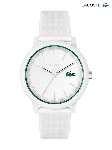 Lacoste White 12.12 Silicone Watch (V46659) | £89