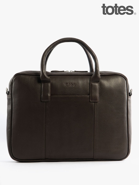 Totes Brown Genuine Leather Laptop Bag (V47236) | £70
