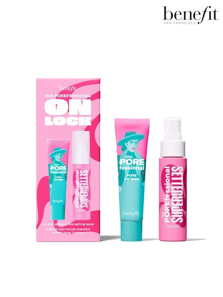 Benefit Porefessional On Lock Fullsize Pore Primer & Mini Setting Spray Duo Worth £48 (V47416) | £32