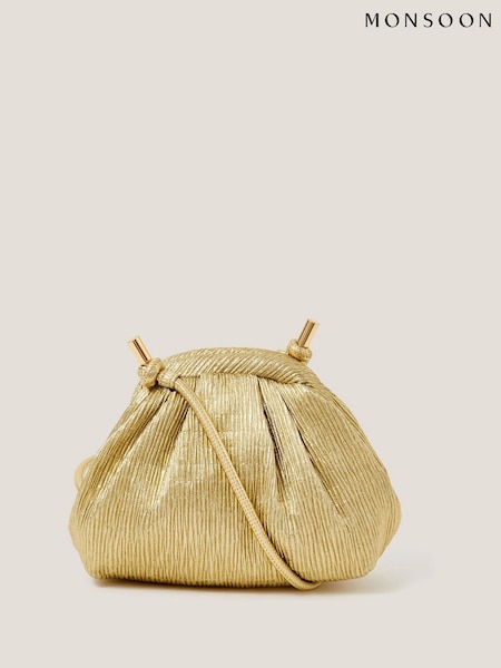 Monsoon Gold Mia Mini Shoulder Bag (V47716) | £45