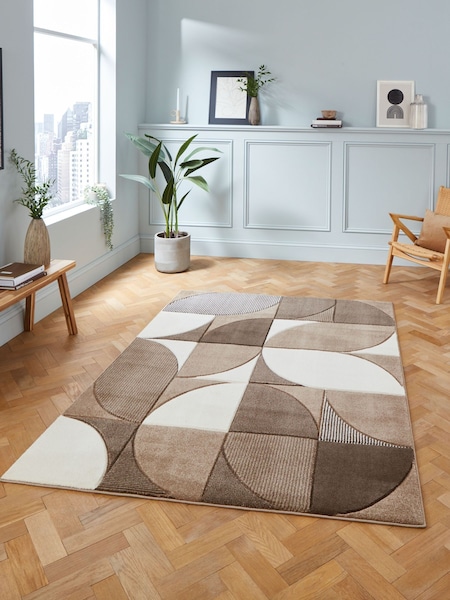 Think Rugs Matrix Mt63 Modern Geometric Rug