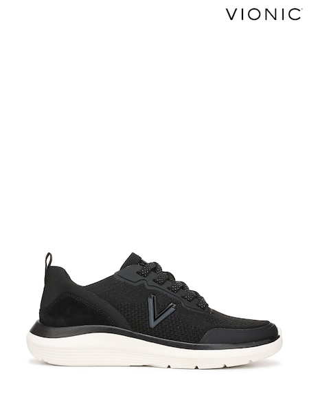 Vionic Black Hayward Wide Fit Arch Support Trainers (V48170) | £130