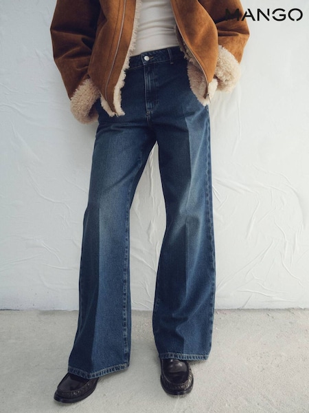 Mango Blue Wide Leg Jeans (V48616) | £50