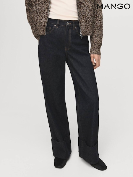 Mango Black Wide Leg Jeans (V48643) | £50