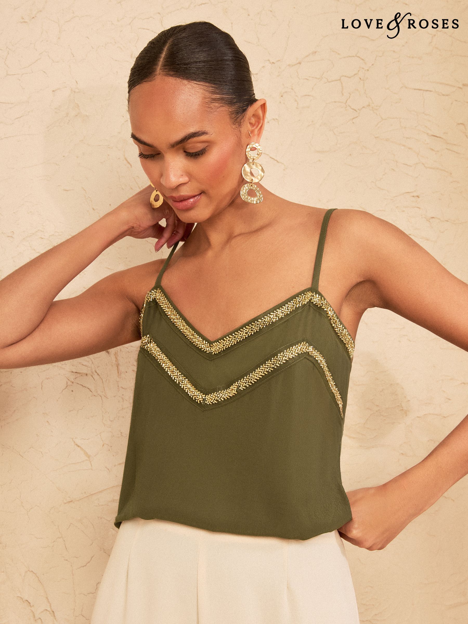 Buy Women's Camisoles Pink Tops Online | Next UK
