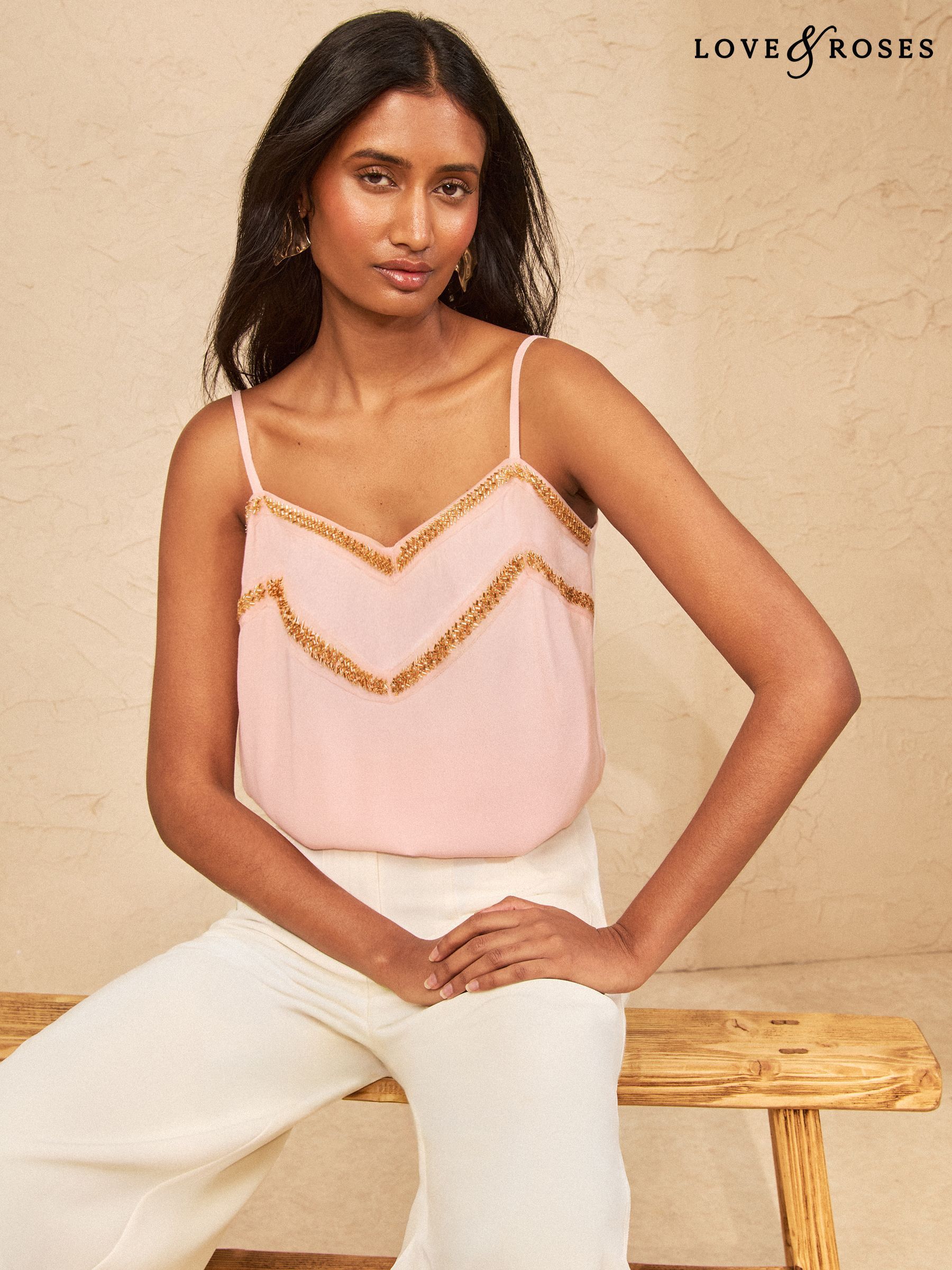 Buy Women's Camisoles Pink Tops Online | Next UK