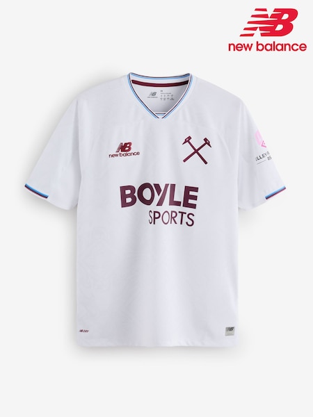 Cream - Regular New Balance West Ham United 26/27 Away Short Sleeve Jersey