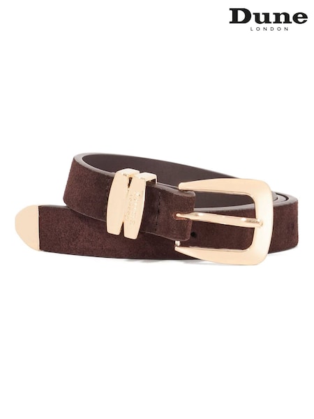 Dune London Brown Niah Belt (V49772) | £49