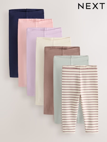 Neutral Pink - Leggings 7 Pack (3mths-7yrs)