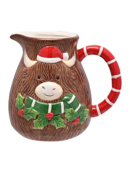 Widdop Brown Highland Cow Ceramic Jug (V50454) | £21