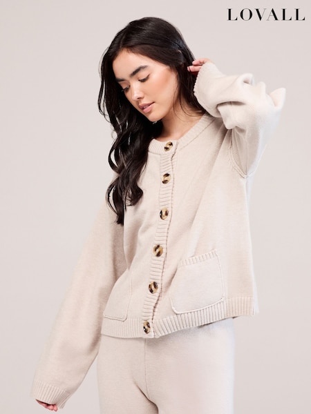 LOVALL Natural Soft Knit Cardigan (V50570) | £60