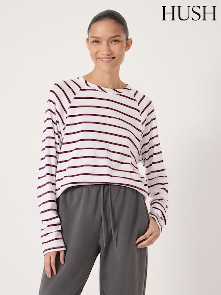 Hush Red Matilda Raglan Stripe Top (V51049) | £45