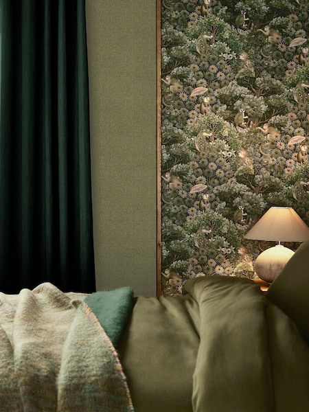 Graham & Brown Green Treetop Troop 10M Wallpaper (V51666) | £85
