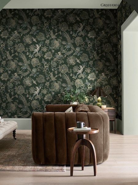 Graham & Brown Emerald Eternal Weave 10M Wallpaper (V51669) | £190