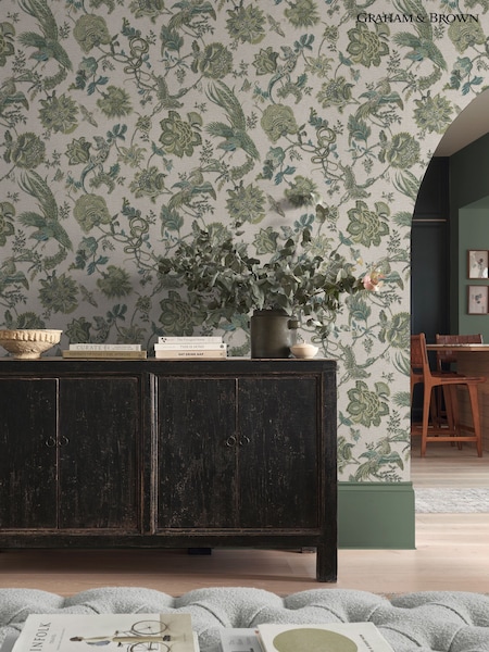 Graham & Brown Sage Eternal Weave 10M Wallpaper (V51675) | £190