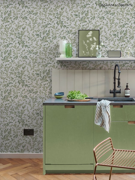 Graham & Brown Day Archivists Leaf 10M Wallpaper (V51690) | £85