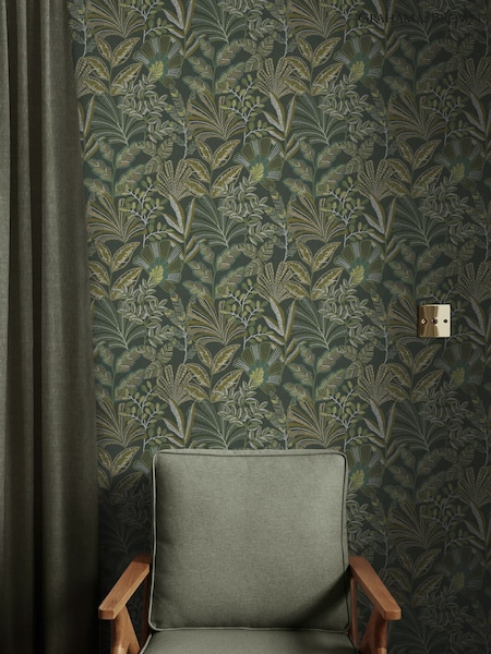 Graham & Brown Emerald Vendura Weave 10M Wallpaper (V51695) | £85