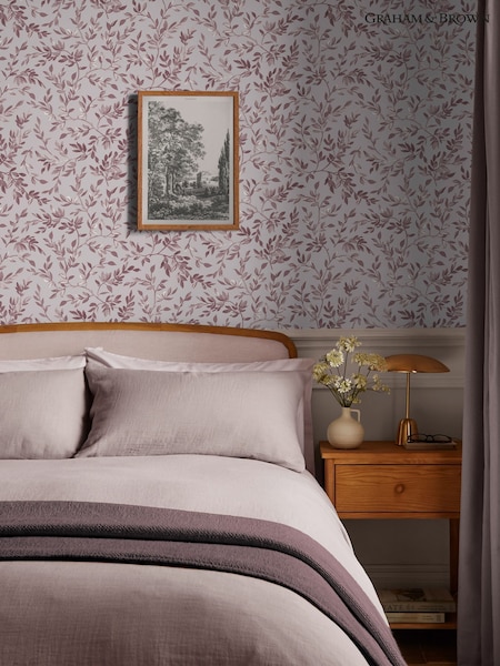 Graham & Brown Pink Archivists Leaf 10M Wallpaper (V51698) | £85