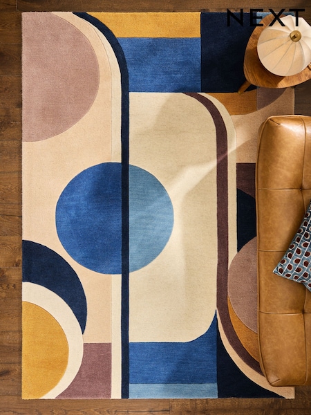 Hula Geometric Wool Rug