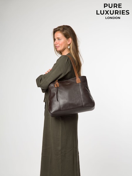 Pure Luxuries London Mochi Leather Tote Bag (V52032) | £49