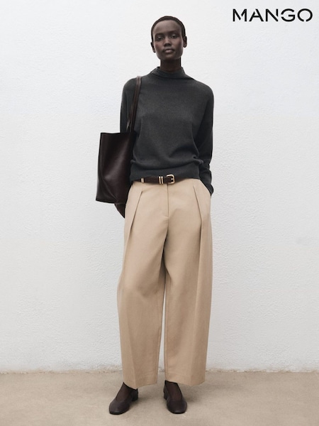 Mango Black Turtleneck Long Sleeve Knit Jumper (V52116) | £36