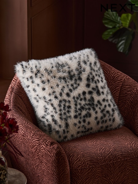 50 X 50cm Faux Fur Dalmatian Cushion