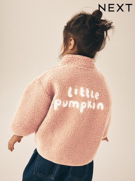 Orange Pumpkin - Zip Through Fleece (3mths-7yrs)
