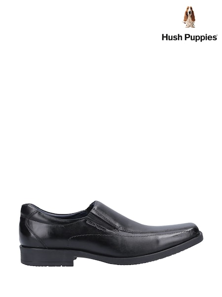 Hush Puppies Black Brody Shoe (V53013) | £75