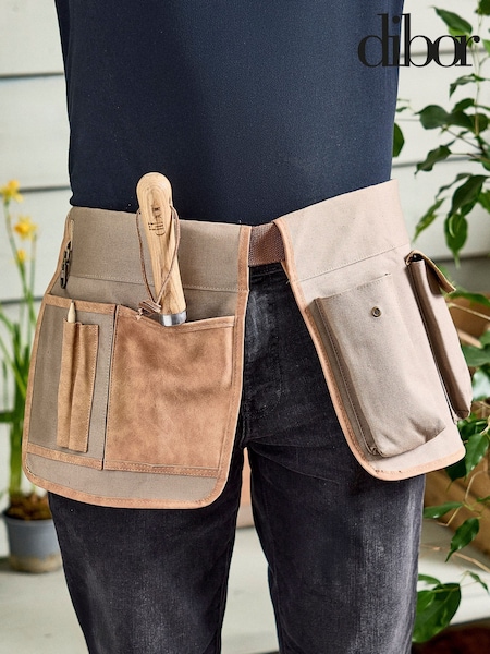 Dibor Brown Khaki Gardening Tool Belt (V53356) | £32