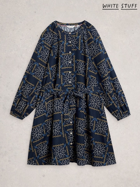 White Stuff Blue Monique Swing Dress (V53763) | £65